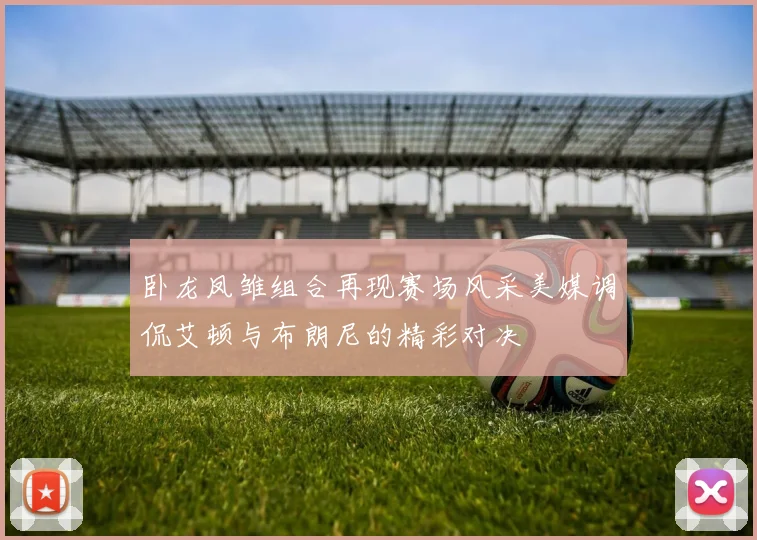 卧龙凤雏组合再现赛场风采美媒调侃艾顿与布朗尼的精彩对决